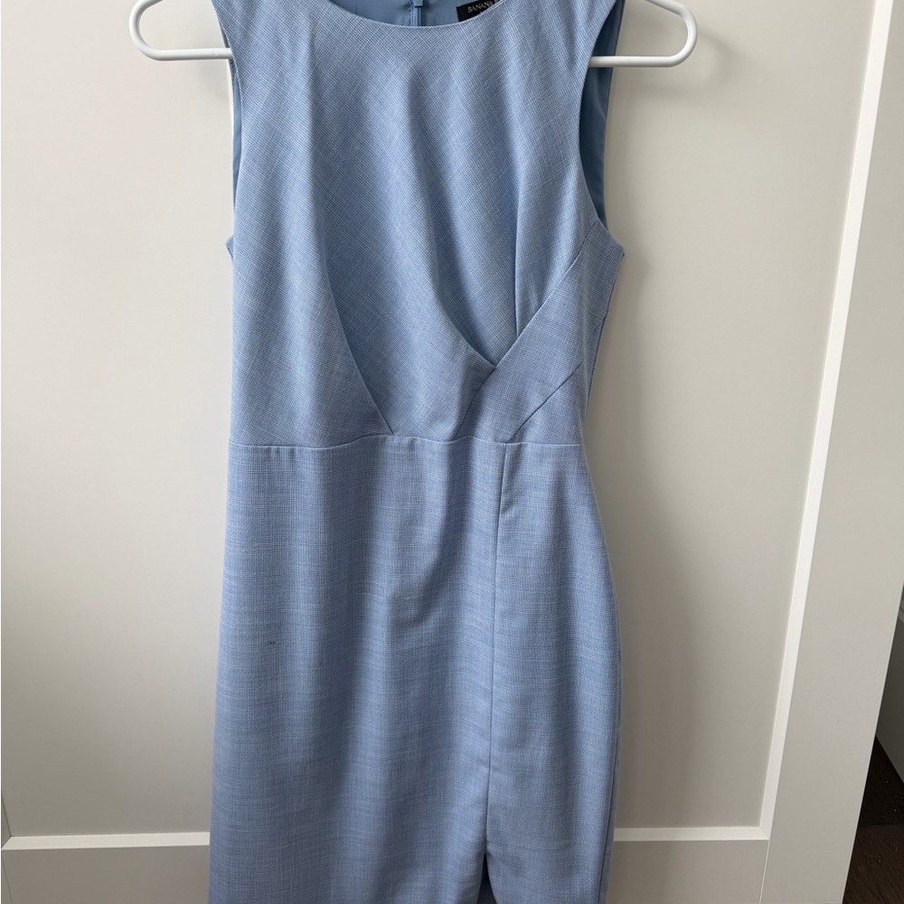 Banana Republic Light Blue Midi Dress